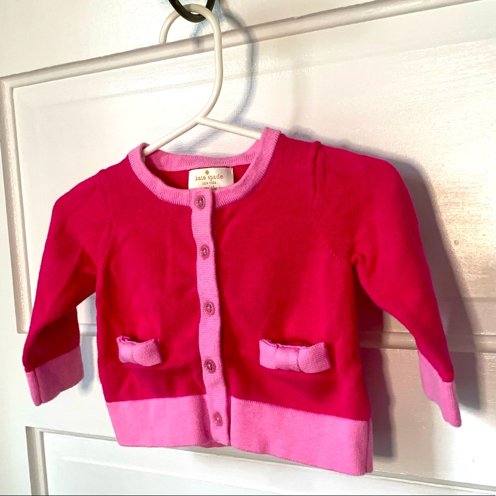 Kate Spade Cute Pink Baby Cardigan Sweater Size 3 Months